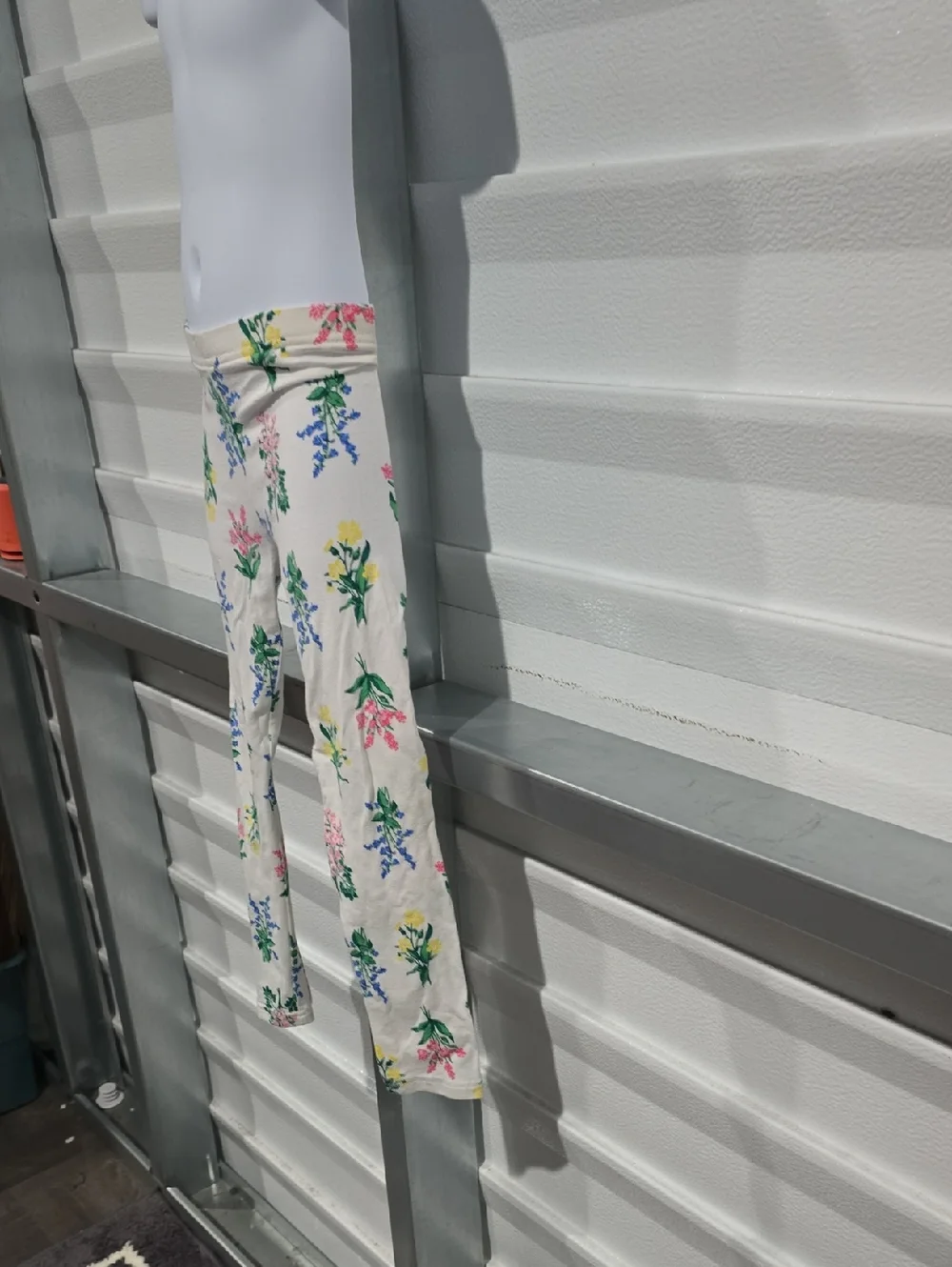 Carter's White Floral Print Girls' Leggings Size 6